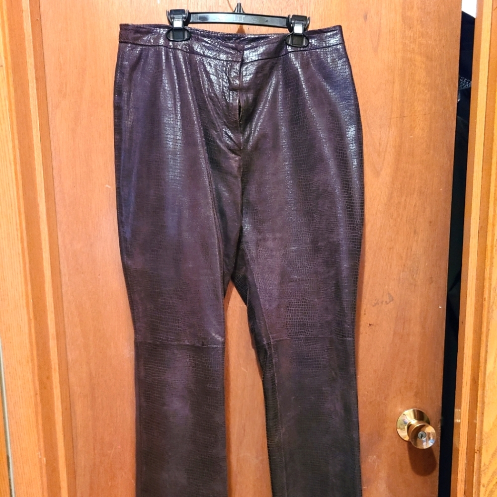 Brown Reptile Pant